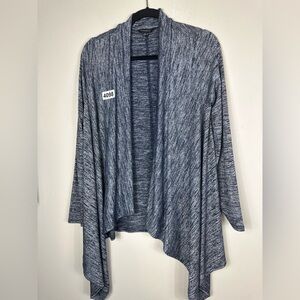 Banana Republic small blue 19” p2p 25” length asymmetrical open front cardigan